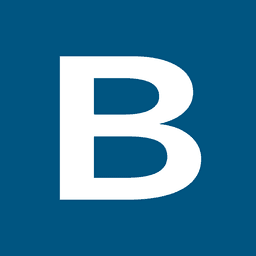 B logo