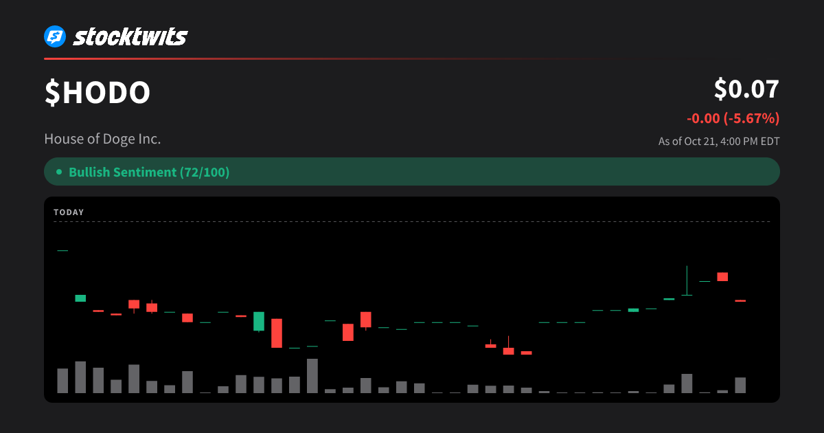HODO: House of Doge Inc. Latest Stock Price, Analysis, News and Trading ...